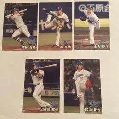 野球チップス2025 中日ドラゴンズ トレーディングカード 5枚セット