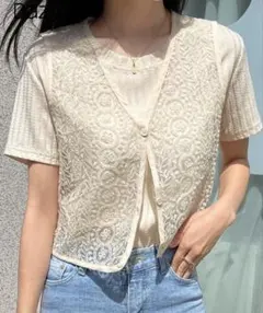 【未使用】ボタン付きベストジャケット