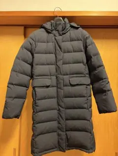AIGLE エーグルフード付きロングダウンジャケット サイズ38 ブラックのサムネイル