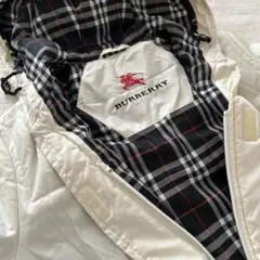 バーバリー　中綿コート　オフホワイト