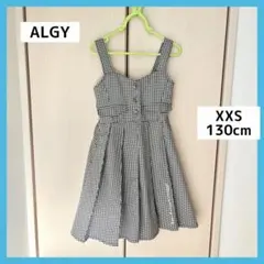 ALGY アルジー　プリーツジャンスカ　ブラック　ギンガムチェック　XXS