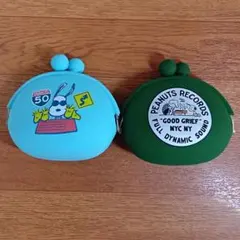 スヌーピー　シリコンがま口財布【２種セット】