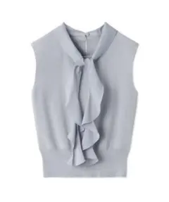 Andwang Statement Ribbon Knit Top グレー - メルカリ