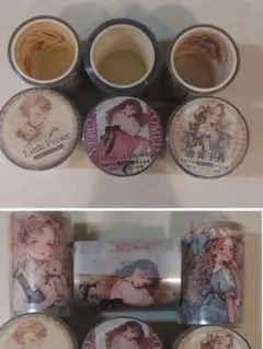 nene様】「フローラルプリンセス光のフラワードアPETテープ6種」未開封