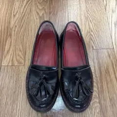 厚底 タッセルローファー ADRIAN風 赤ステッチ マーチン系 Y2K