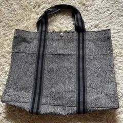大容量 キャンバス グレー トートバッグ ハンドバッグ 通勤 通学 お洒落