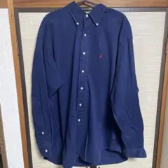 ポロ・ラルフ・ローレン ネイビー長袖シャツ
