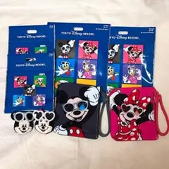 ディズニー サングラス ポーチ リング ミッキー&ミニー 4点セット