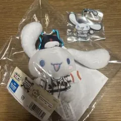 タイトーくじ　侍ジャパン　サンリオ　C賞 マスコットF賞キーホルダー