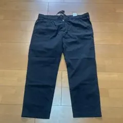 ブラック ストレートレッグパンツ X4 大きめサイズ