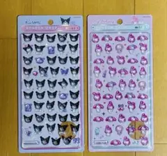 クロミ・マイメロディ ボンボンドロップミニシール 2シートセット