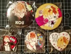 DIABOLIK LOVERS 死の祝祭 無神コウ 推し缶バッジ ハート猫耳