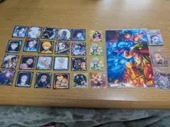 鬼滅の刃 キャラクターシール 27枚+映画入場者特典イラストカード