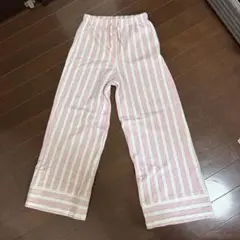 ZARA 新品未使用　ストライプ柄ロングパンツ