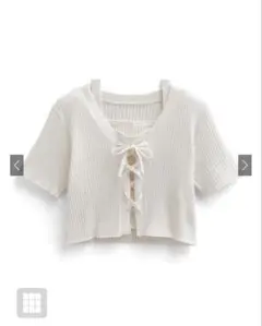 レースアップカーディガンメキャミソールニットアンサンブル［K9360e］