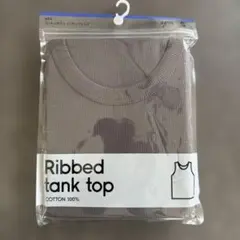 【新品未使用】UNIQLOコットンカラーリブタンクトップ