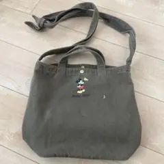 た*ぎ様 ミッキーマウス刺繍トートバッグ