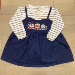 アンパンマン　ワンピース　長袖　110 ドキンちゃん　コキンちゃん
