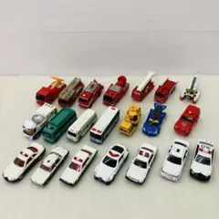 ２１台セット★まとめ売り　トミカ　TOMICA　消防車　パトカー　ミニカー　み4