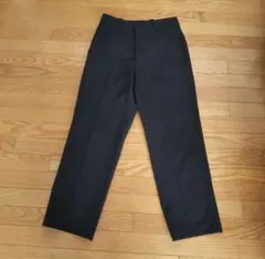 黒テーパードパンツ スラックス XS
