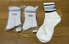 【GOSEN.YONEX】ホワイト ソックス 3足セットのサムネイル