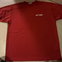 YONEX 赤 Tシャツ　ユニサイズO