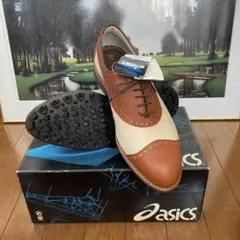 アシックス asics ゴルフシューズ 本革 天然皮革 27