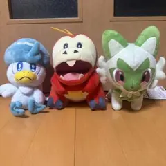 ポケモンセンター　ぬいぐるみ　御三家 ホゲータ・ニャオハ・クワッス
