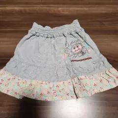 アンパンマン スカート グレー 花柄 90cm