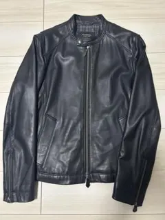 BLACK LABEL レザーシングルライダースジャケット Mサイズ 黒 2025年最新】BURBERRY BLACK LABEL メンズ シングルライダースの人気