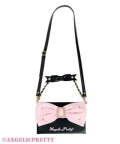 Angelic Pretty グリッター宝石リボンボストンバッグ ピンク - メルカリ