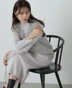 ツイードニットベストセットアップ　Мサイズ