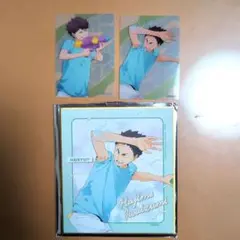 ハイキュー!!　水遊び　クリアカードA，ミニ色紙A　及川徹，岩泉一