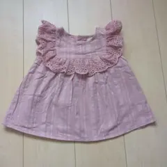 petit main フリル付きブラウス チュニック 110cm