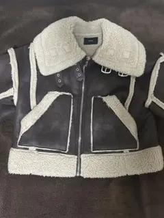 【EMODA】ショートフェイクムートンブルゾン