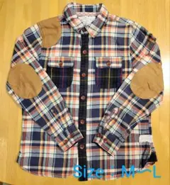 ネルチェックシャツ　М〜L