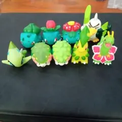 m*a様 ポケモンキッズ　シェイミクリア　ベイリーフ　メガニウム　セレビィ　ネギ