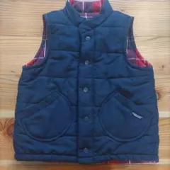 アプレレクール　ネイビーダウンベスト 100-110cm　リバーシブル