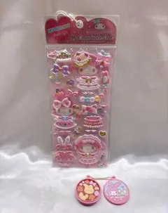 マイメロディ マイコーディネートシール　クッキー缶チャーム ガチャ