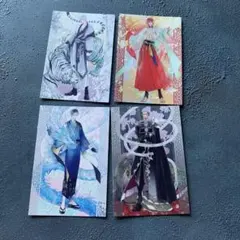 嵩梨ナオト　四神ピンナップイラスト ポストカード4枚セット