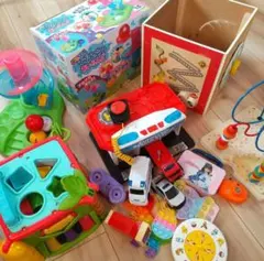 キッズ　こども　玩具　知育　車　プッシュポップ　フィッシャープライス