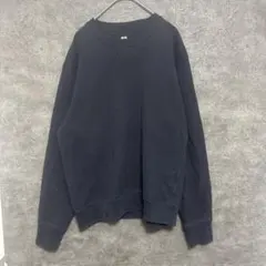 UNIQLO スウェット クルーネック ネイビー シンプル Mサイズ 着回し