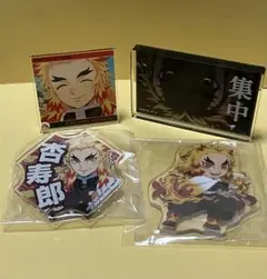 鬼滅の刃　煉獄杏寿郎　アクリル製品　ミニアクスタ　ブロック　キーホルダー　バッジ