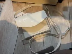 ホワイト クロコダイル風 ショルダーバッグ