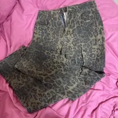 レオパード柄デニム