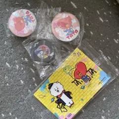 BT21 TATA MANG セット BTS 缶バッジ シール キャラ くら寿司