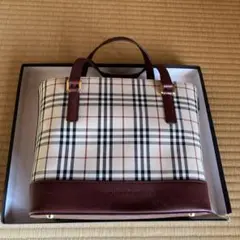 Burberry チェック柄 中型バッグ