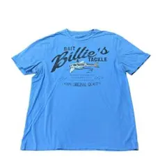 CHAPS グラフィックTシャツ　ルアー　ブルー　古着　8aのサムネイル