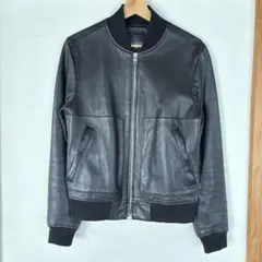 バナリパ ラムレザー レザージャケット ボンバー