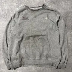 90s carhartt カーハート　スウェット　企業ロゴ　刺繍ロゴ　ボロ